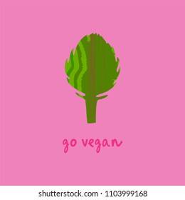 Vector illustration of artichoke