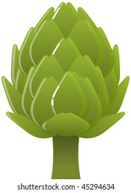 Vector illustration of an Artichoke