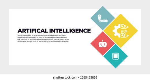 VECTOR ILLUSTRATION OF ARTIFICAL INTELLIGENCE BANNER CONCEPT