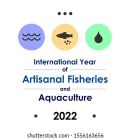 Vector Illustration For Artisanal Fisheries And Aquaculture International Year 2022