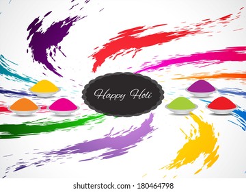 vector illustration of artistic colorful background design for Indian festival Holi.