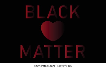 A vector illustration artwork of "BLACK LIVES MATTER" TEXT.