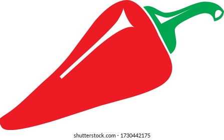 vector illustration artwork of red hot chilli