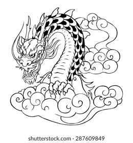 Chinese Dragon Drawing Images Stock Photos Vectors Shutterstock