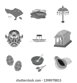 Vector illustration of asian and geography logo. Collection of asian and tourism stock vector illustration.