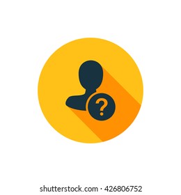 Vector illustration of ask user icon