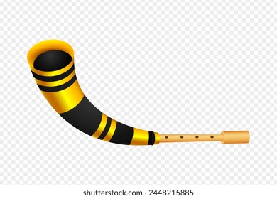 Vector illustration of Assamese pepa instrument