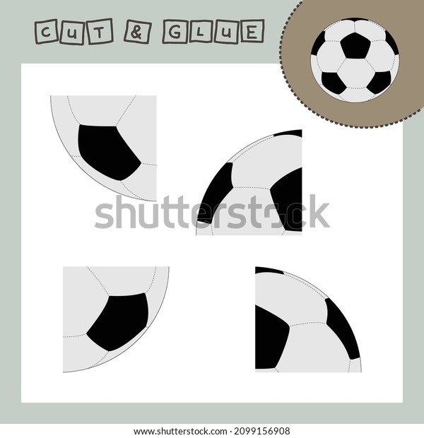 Vector Illustration Assemble Soccer Ball Parts Stock Vector (Royalty Free) 2099156908 Shutterstock