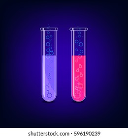Vector illustration assisted reproductive technology in vitro fertilization.