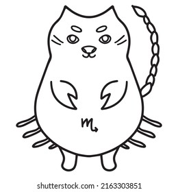 Vector illustration of astrological sign.