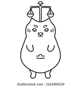 Ilustración vectorial del signo astrológico.