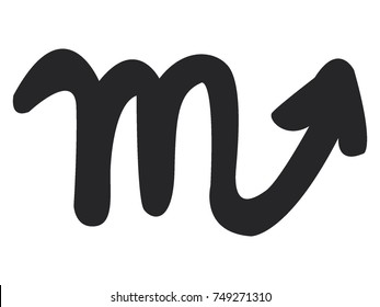 Vector illustration of the astrological sign of the Scorpio (Scorpion)