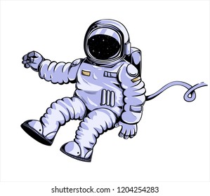 Vector illustration astronaut