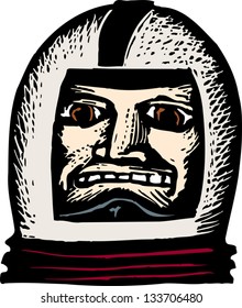 Vector illustration of an astronaut