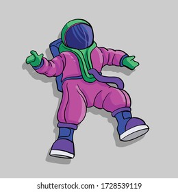 Vector illustration of the Astronaut