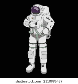 Vector illustration of an Astronaut