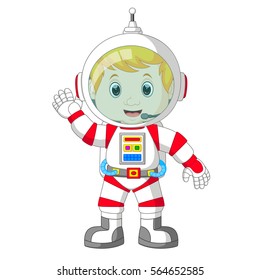 vector illustration of Astronaut cartoon