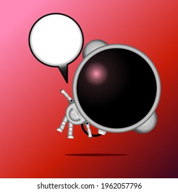 Vector illustration of astronauts on a planet, for students, college students, books, cartoons, animation