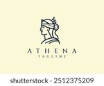 Vector illustration of Athena Logo Design