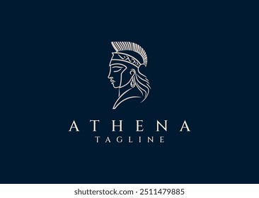 Ilustração vetorial do design do logotipo Athena