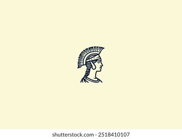 Vector illustration of Athena Logo Design