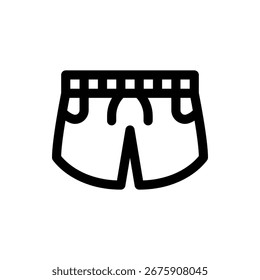 Ilustración vectorial de pantalones cortos deportivos, perfectos para deportes y fitness