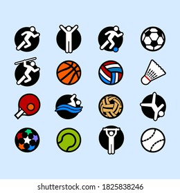vector illustration of athletic sports and other sports