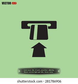 Vector illustration of ATM 