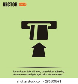Vector illustration of ATM 