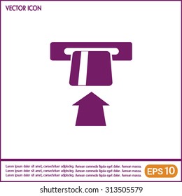 Vector illustration of ATM 