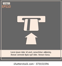 Vector illustration of ATM 