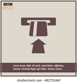 Vector illustration of ATM 