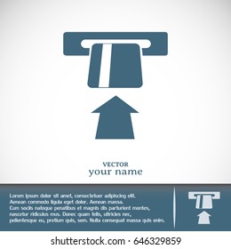 Vector illustration of ATM 