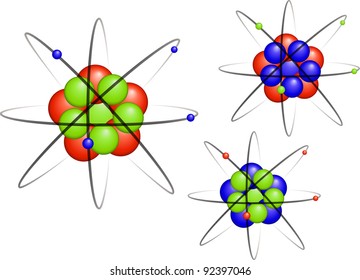 vector illustration of atom