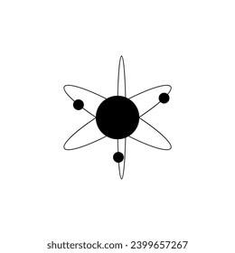 Vector illustration of atom icon