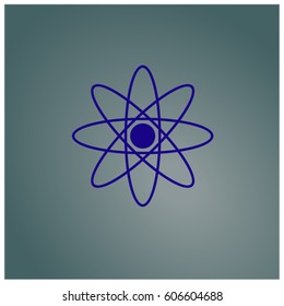 Vector Illustration Of Atom icon
