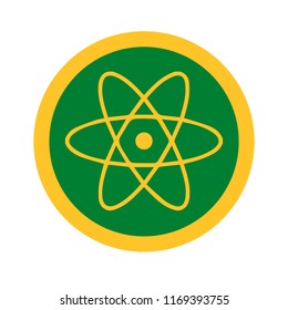 Vector illustration of atomic icon. Atom symbol for website, app and UI.