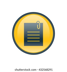 Vector illustration of attached file icon