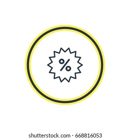 Vector Illustration Of Auction Outline. Beautiful Trading Element Also Can Be Used As Sales  Element.