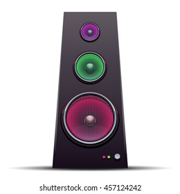 Vector illustration Audio Speaker Without background