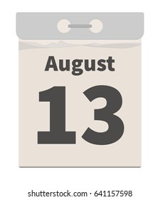 Vector illustration, August 13