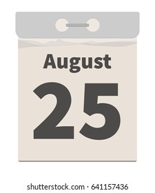 Vector illustration, August 25