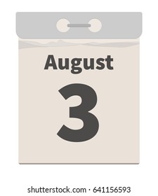 Vector illustration, August 3