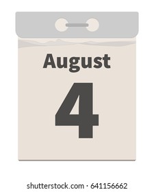 Vector illustration, August 4