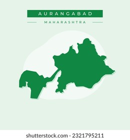 Vector illustration vector of Aurangabad city map india city