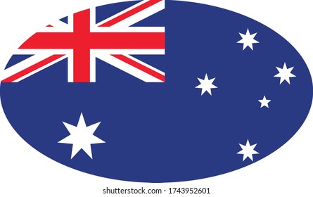 vector illustration of Australia flag