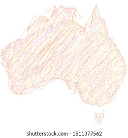 vector illustration of Australia map
