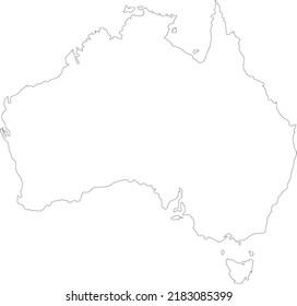 Vector Illustration of Australia map