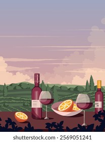 Vector illustration. Australia. Travel poster, banner, postcard, cover. Nature, tourism.