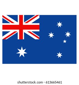 vector illustration of Australian flag